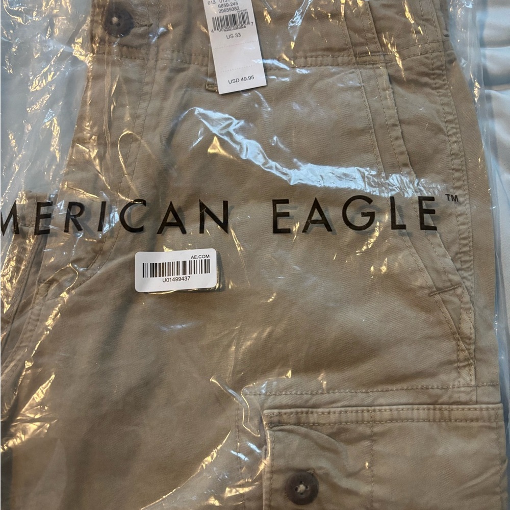 American Eagle Khaki Cargo Shorts